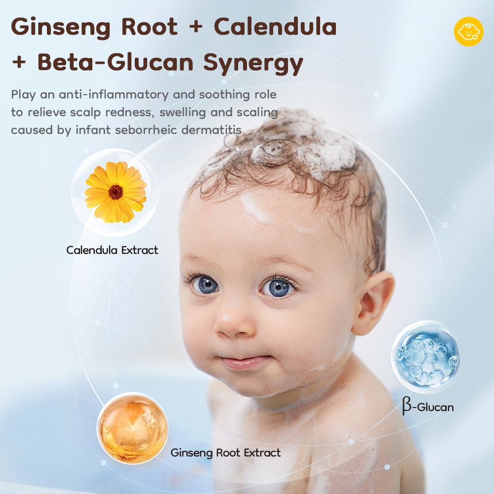 Shampoo Bayi Avinie Calendula Micro-biome Technology 150ML Formula Bebas SLS & Alkohol Foto 4