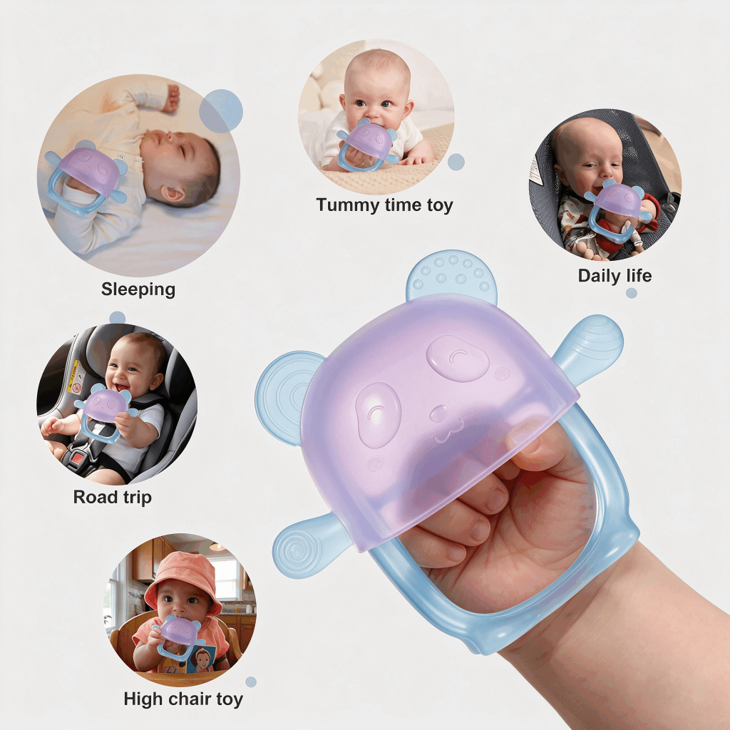 Teether Bayi Dr.isla TG20 BPA Free Silikon Food Grade dengan Wadah Penyimpanan Foto 3