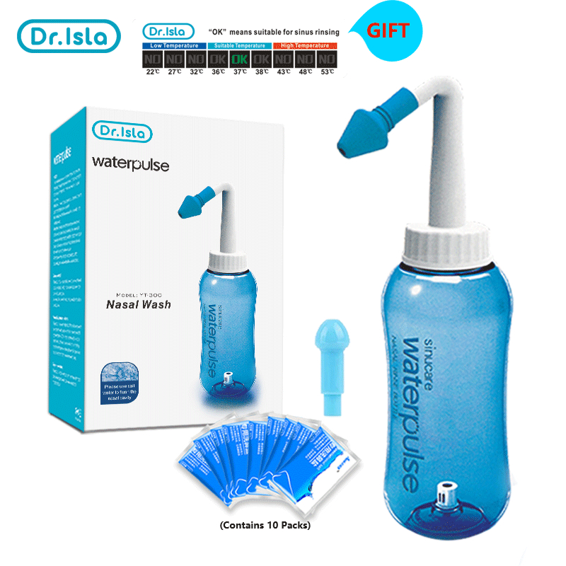 Dr.Isla YT300 Botol Waterpulse Neti Pot 300ml Alat Cuci Hidung Sinusitis Dewasa Anak Foto 6
