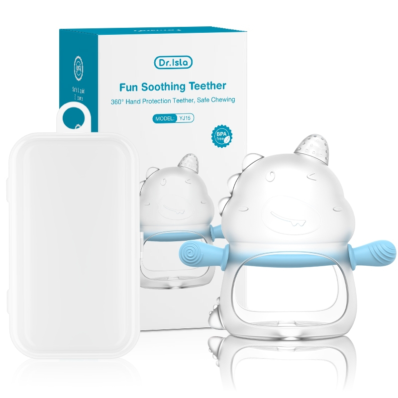 Teether Bayi Dr.isla TG20 BPA Free Silikon Food Grade dengan Wadah Penyimpanan Foto 8
