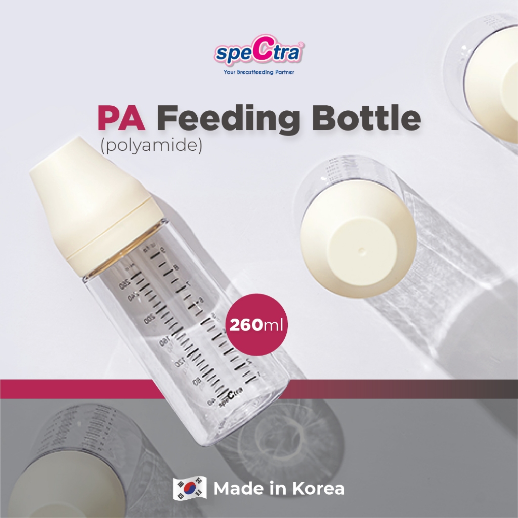 Botol Susu Bayi Spectra PA 260ml Polyamide BPA Free Tahan Panas Foto 2