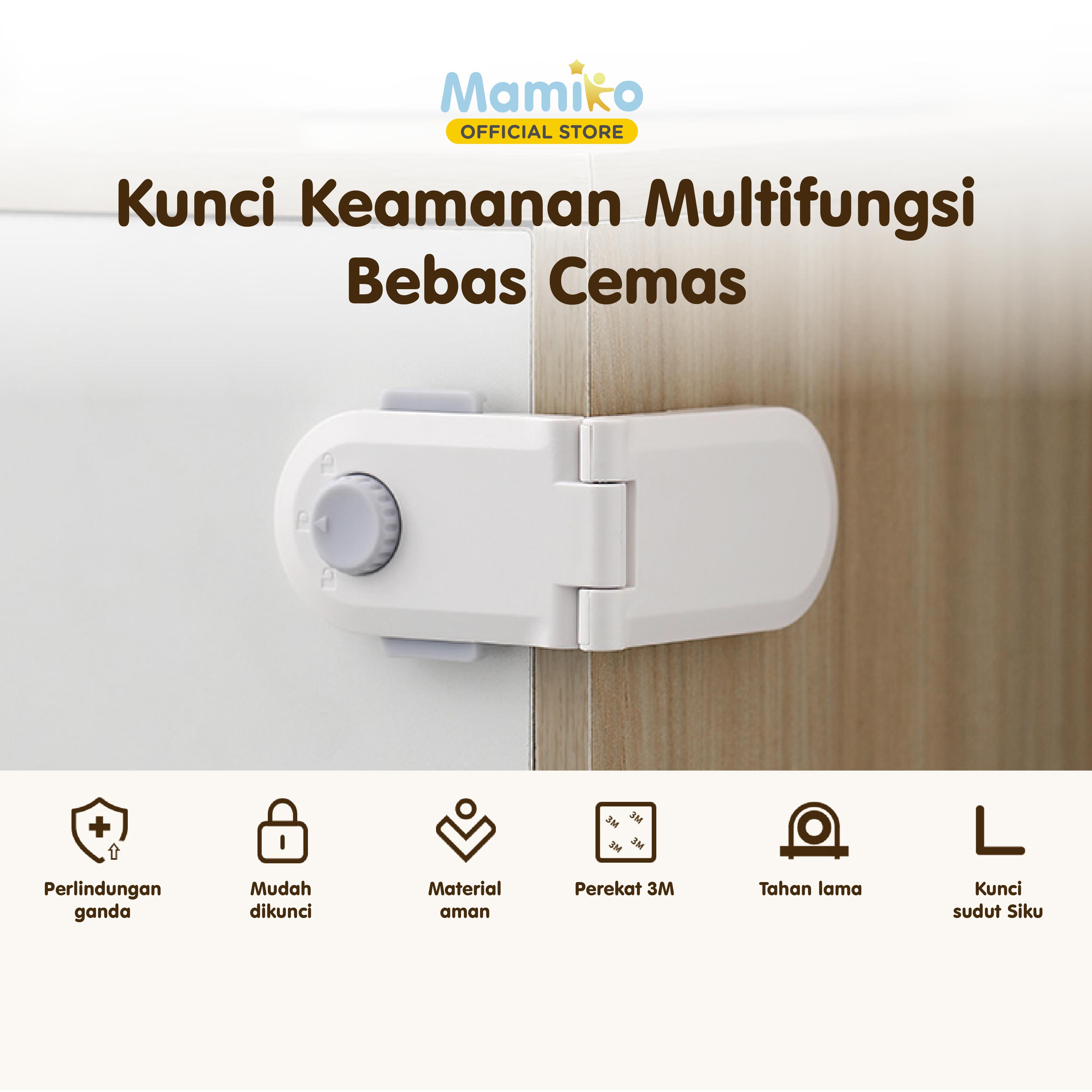 Mamiko Safety Lock Kunci Pengaman Multifungsi Lemari Kulkas Kabinet Foto 7