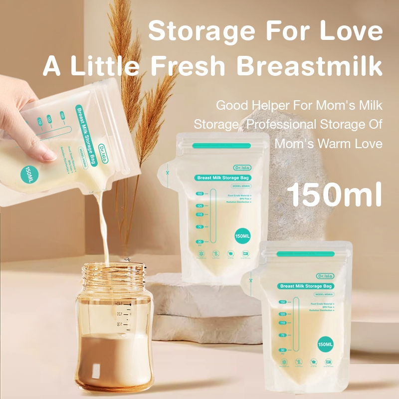Dr.isla Kantong ASI Breastmilk Storage Bag 150ml 100 Pcs BPA Free MSB05 Foto 2