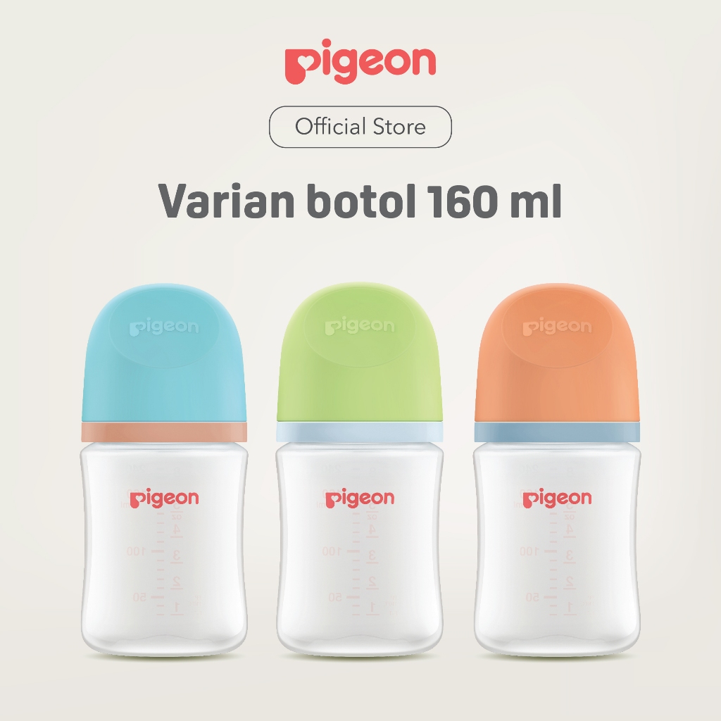Pigeon Botol Susu Bayi BPP Wide Neck Triple Pack dengan SofTouch Nipple SS & Foto 2