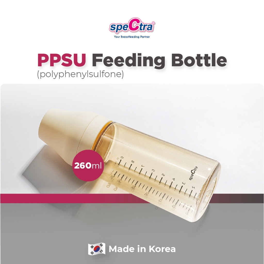 Botol Susu Spectra PPSU 260 ml Polyphenylsulfone untuk Bayi Usia 3-6 Bulan Foto 2