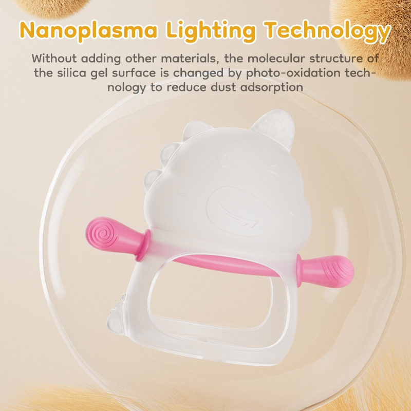 Dr.isla Teether Bayi YJ15 Silikon Food Grade BPA Free Anti-Isap Jari Mainan Gigitan 0-6 Foto 5