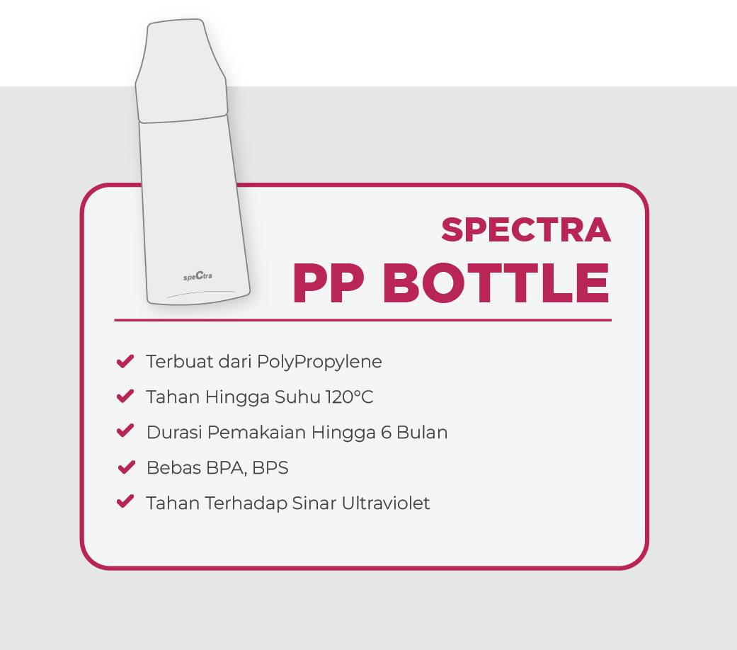 Botol Susu Spectra PP Storage 160ml Polos Tanpa Dot Isi 2 Pcs Foto 6