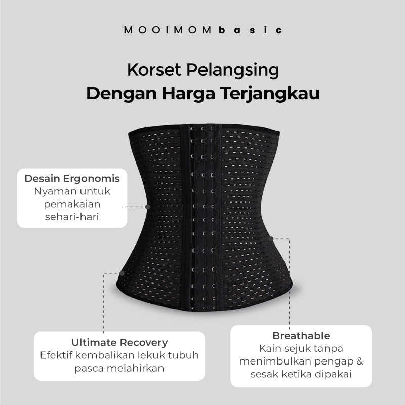 MOOIMOM Breathable Boned Corset Nude Foto 6