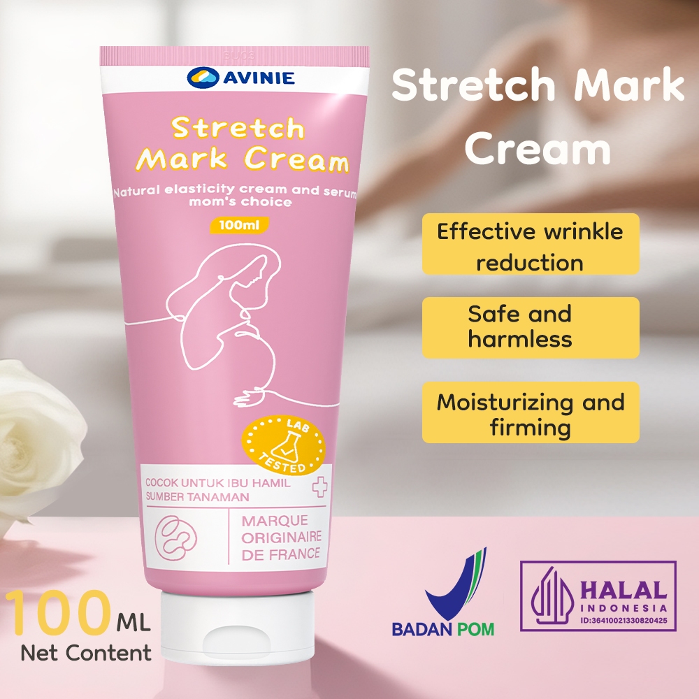 Avinie Stretch Mark Cream BPOM 041024005650400020009 Penghilang Stretch Mark Original