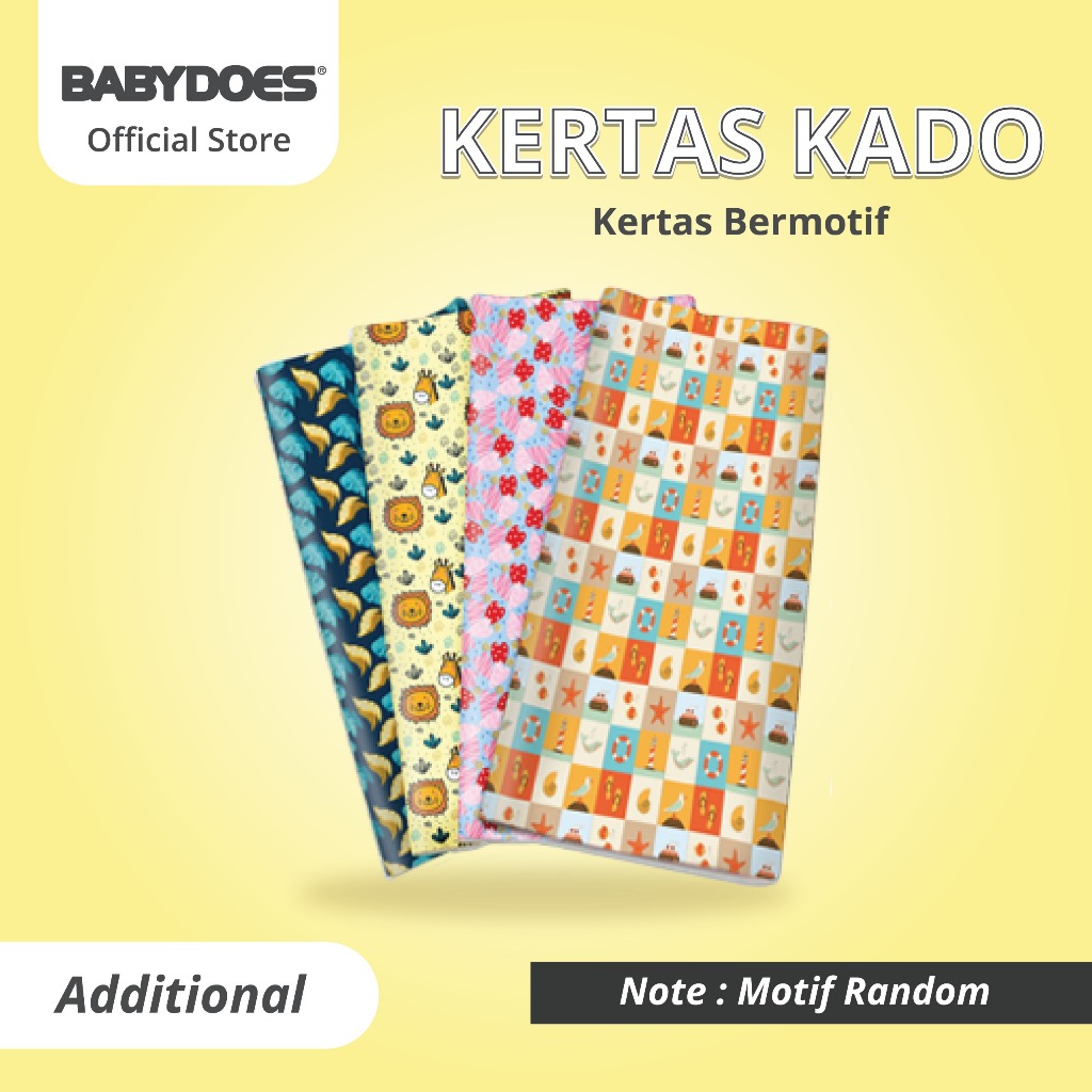 Kertas Kado BABYDOES Motif Random untuk Pembungkus Hadiah dan Souvenir Pesta Foto 2