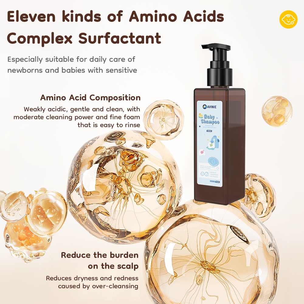 Shampoo Bayi Avinie Calendula Micro-biome Technology 150ML Formula Bebas SLS & Alkohol Foto 2
