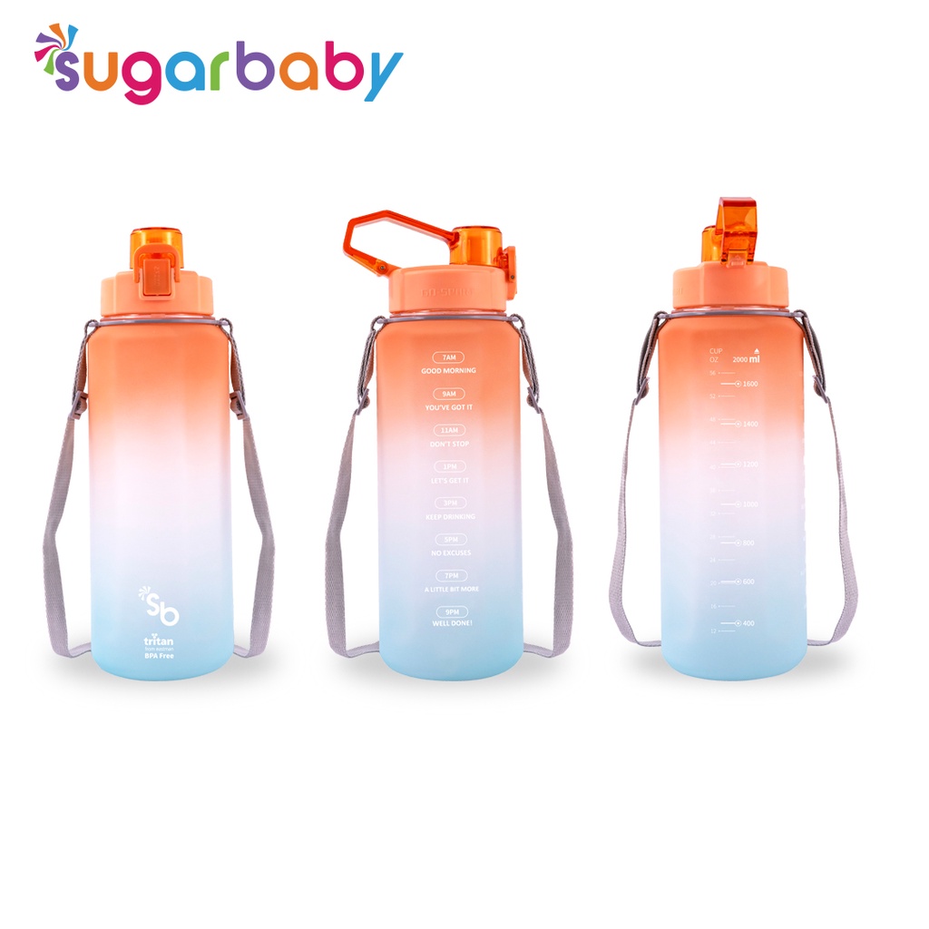 Sugar Baby Replacement Straw & Cleaning Brush Kit Untuk Botol Tritan Fit TFBR2000 Foto 2