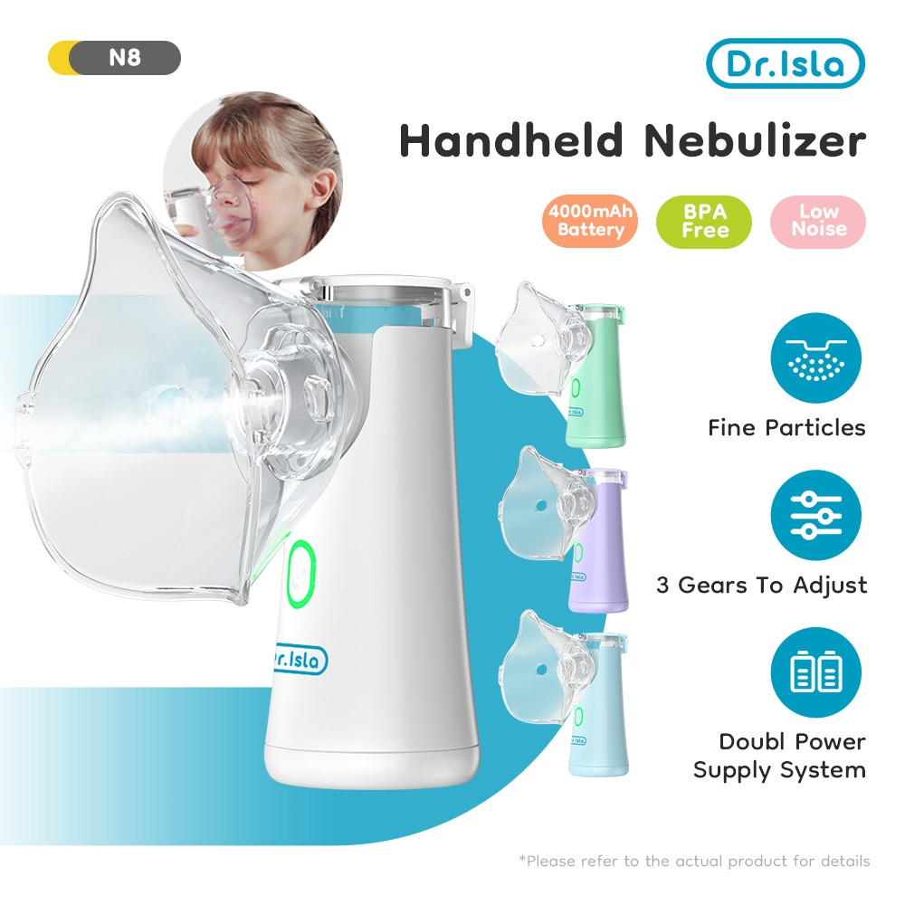 Nebulizer Mesh Portable Dr.isla N8 USB Rechargeable untuk Anak & Dewasa