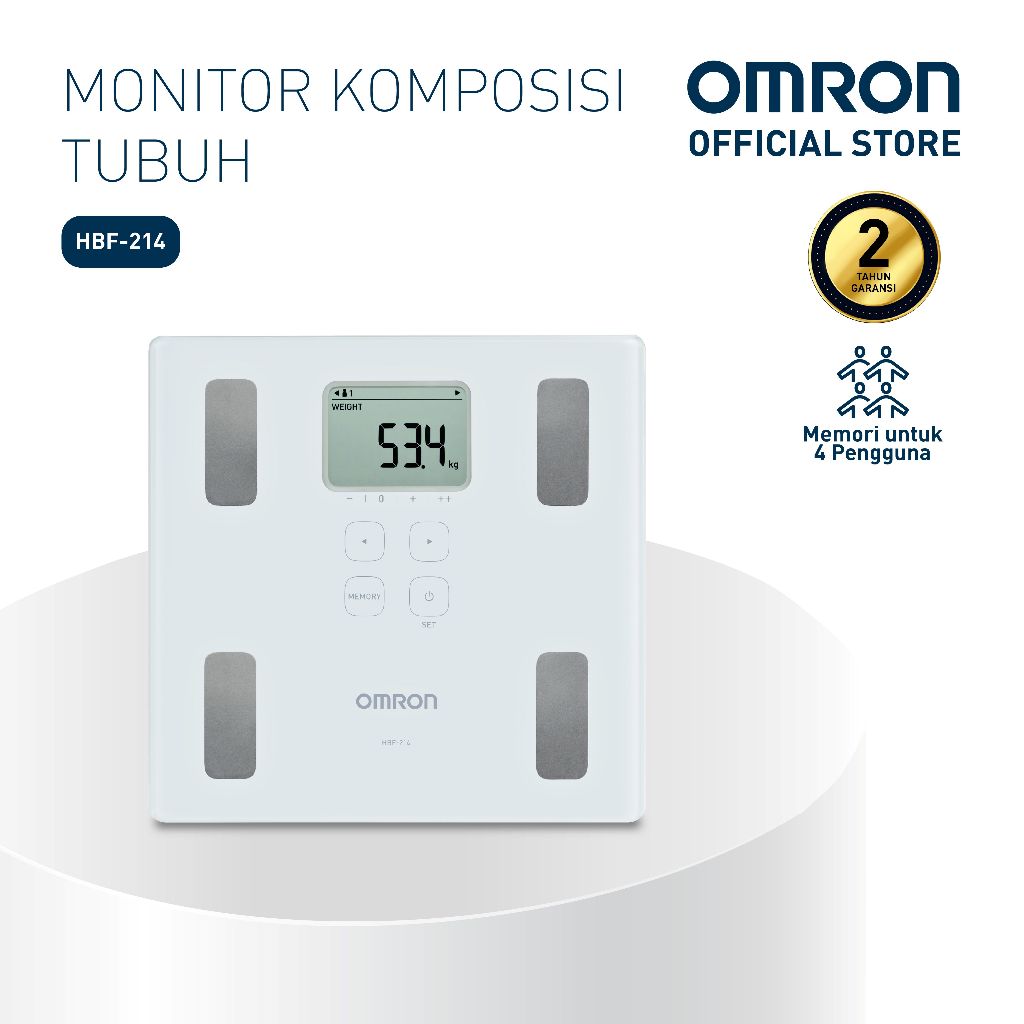 Omron Karada Scan HBF-214 Monitor Komposisi Tubuh Digital Analisis Lemak Visceral