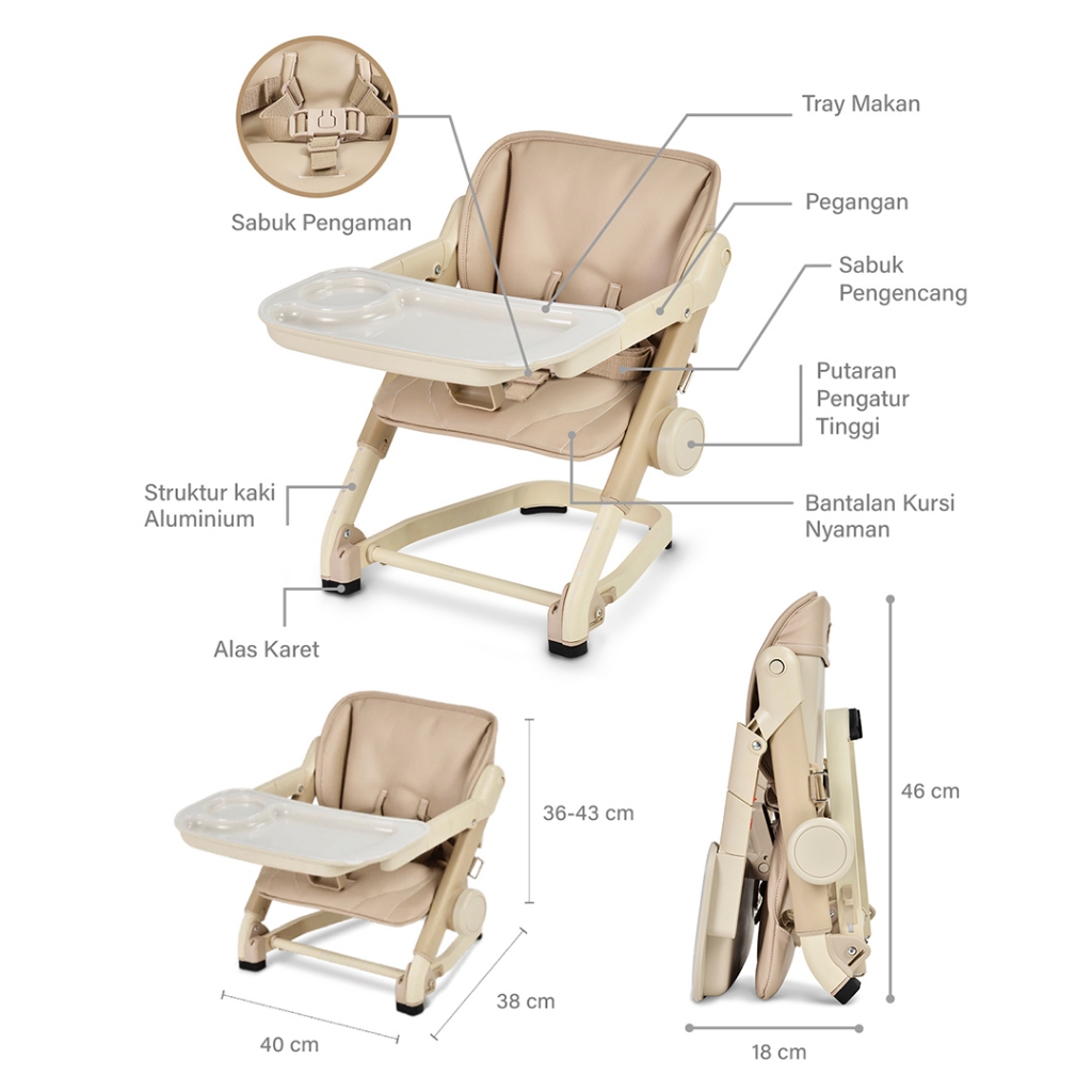 Unilove Feed Me Booster Seat Pad Foto 2