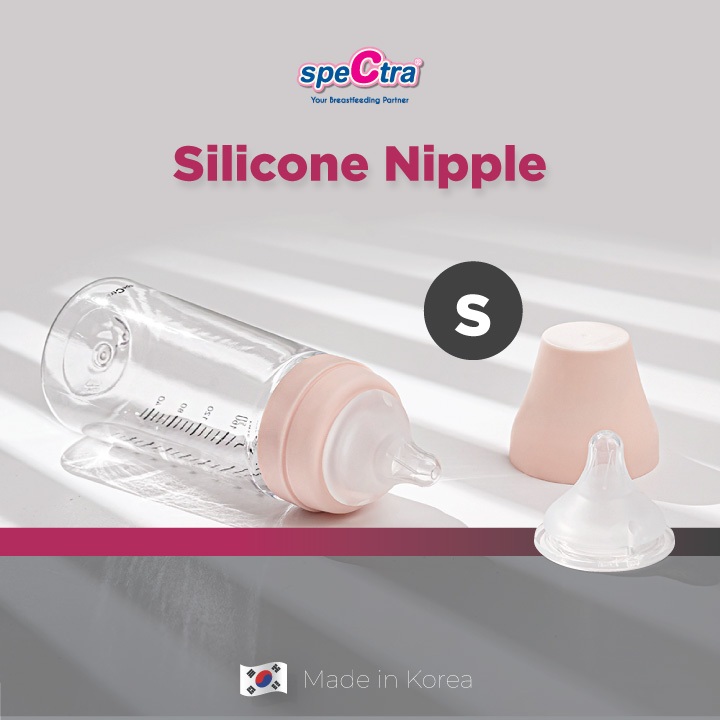 Dot Bayi Silicone Spectra Nipple Wide Neck Size S 0-3 Bulan Isi 2 Pcs Foto 2