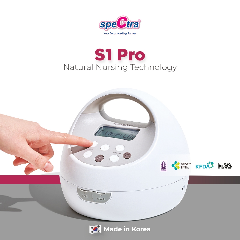 Spectra S1Pro Double Electric Breast Pump Pompa ASI Elektrik Ganda Portable Baterai Foto 6