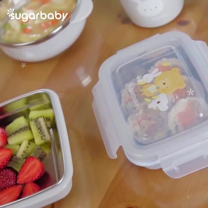 Sugar Baby Gelas Minum Anak Stainless Steel dengan Tutup 210ml SUS 304 Food Grade