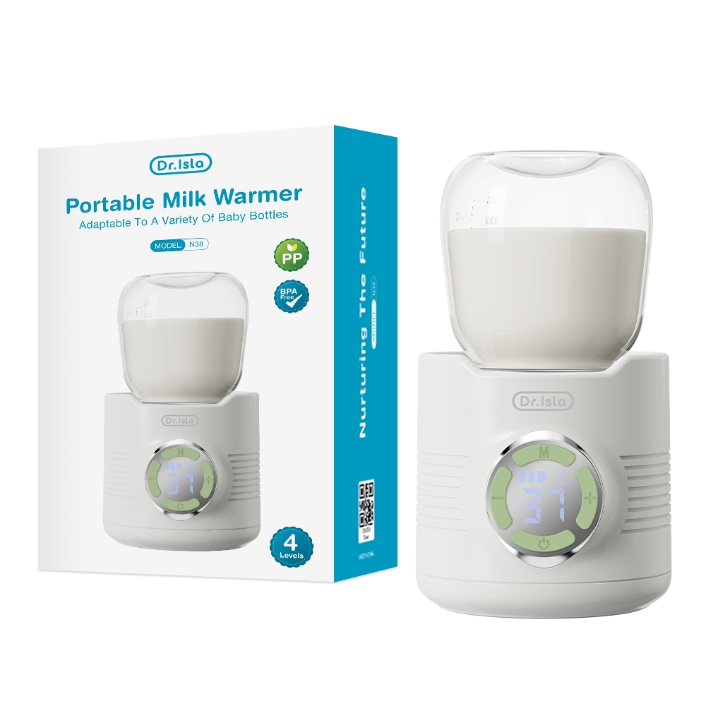 Dr.isla Penghangat Botol Susu Portable N38 LED Display 6 Adaptor Baterai Tahan Lama Foto 5