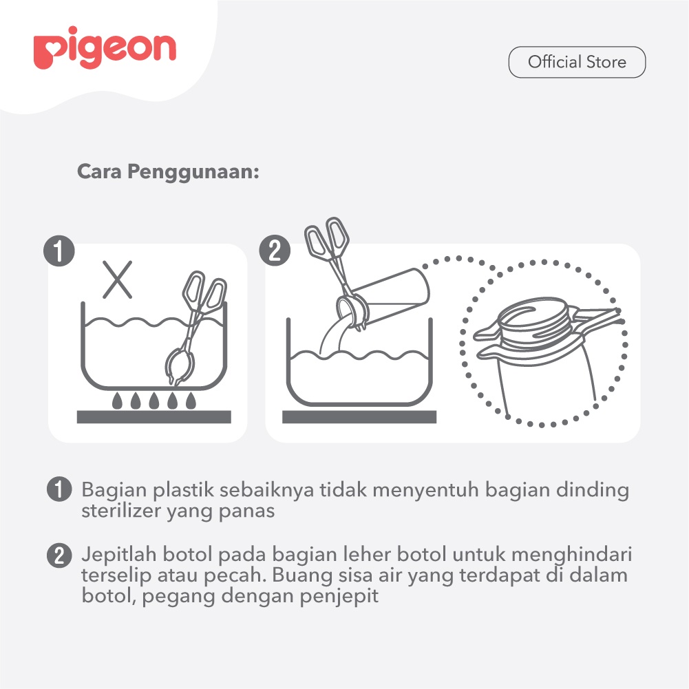 Pigeon Sterilization Tongs Penjepit Botol Susu Dot Setelah Sterilisasi Import Foto 4