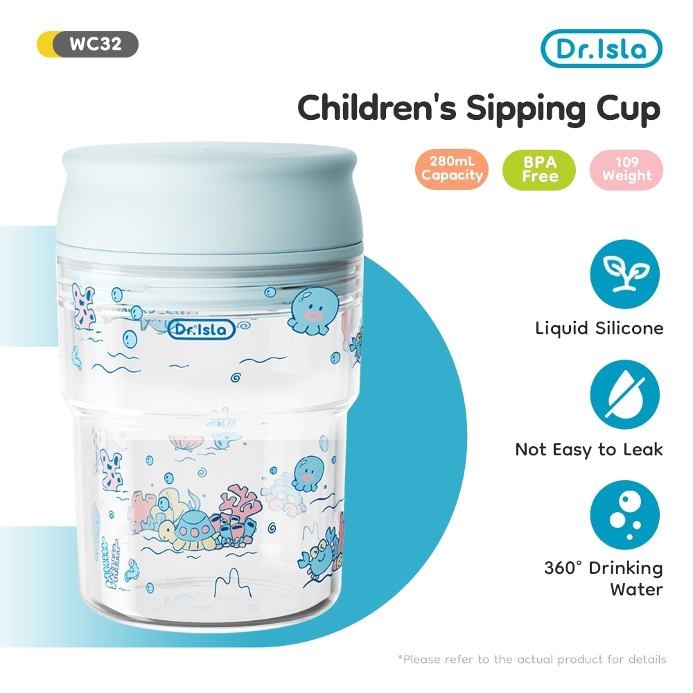 Botol Minum Bayi Dr.isla 280ml Anti Tumpah