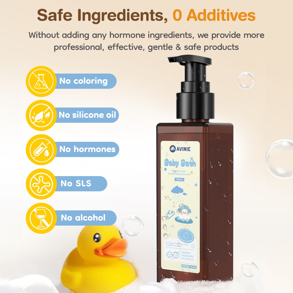 Avinie Sabun Mandi Bayi Cair 150ml BU06 BPOM Antibakteri Bahan Alami Marigold Foto 3