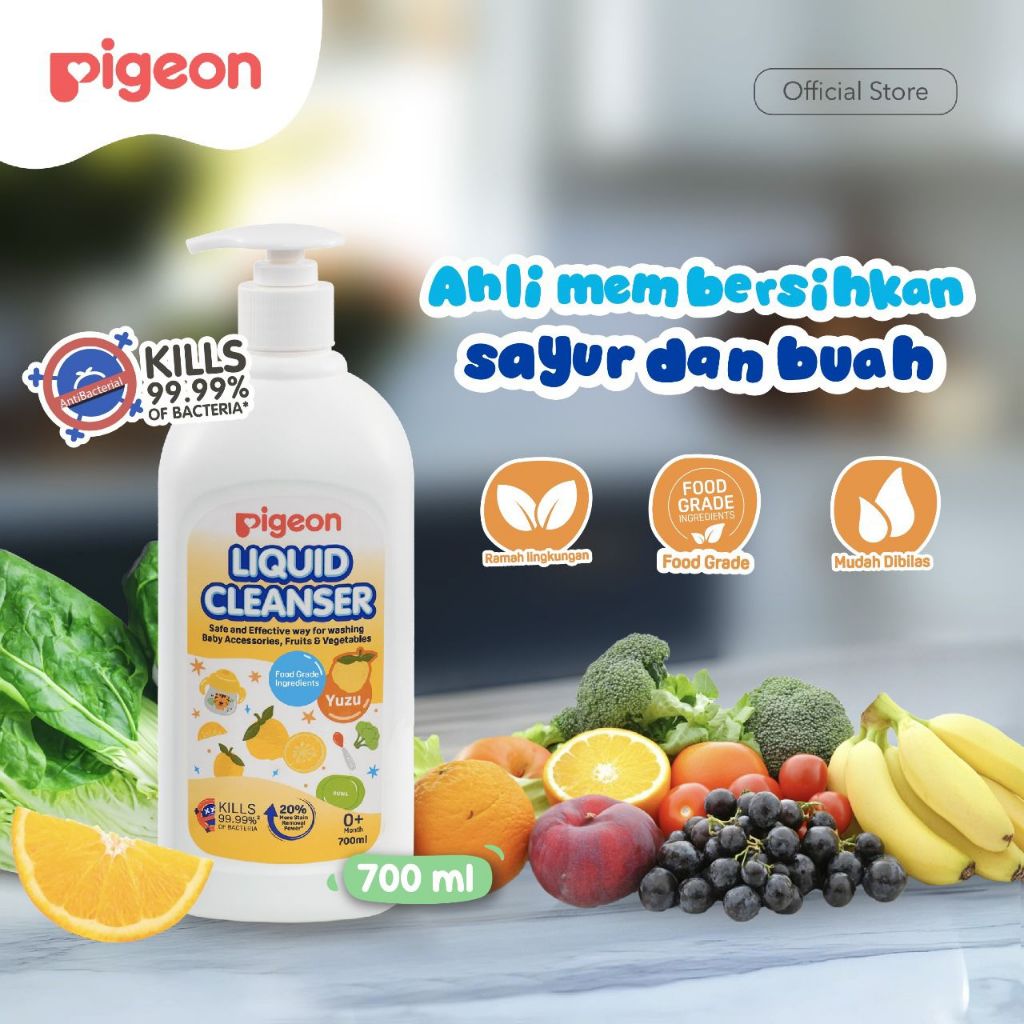 Pigeon Liquid Cleanser Yuzu 700ml Cairan Pembersih Botol & Alat Makan Bayi