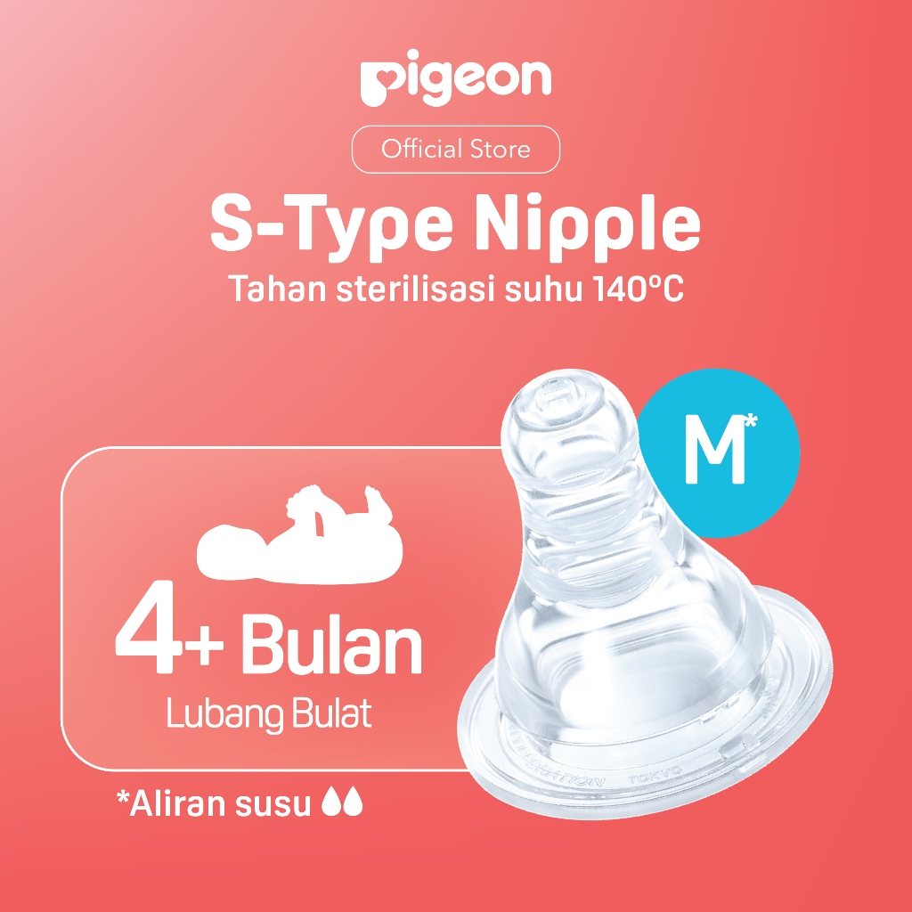 Dot Pigeon Peristaltic Slim Neck Nipple Ukuran L Box 2pcs Original Anti Kolik Foto 6