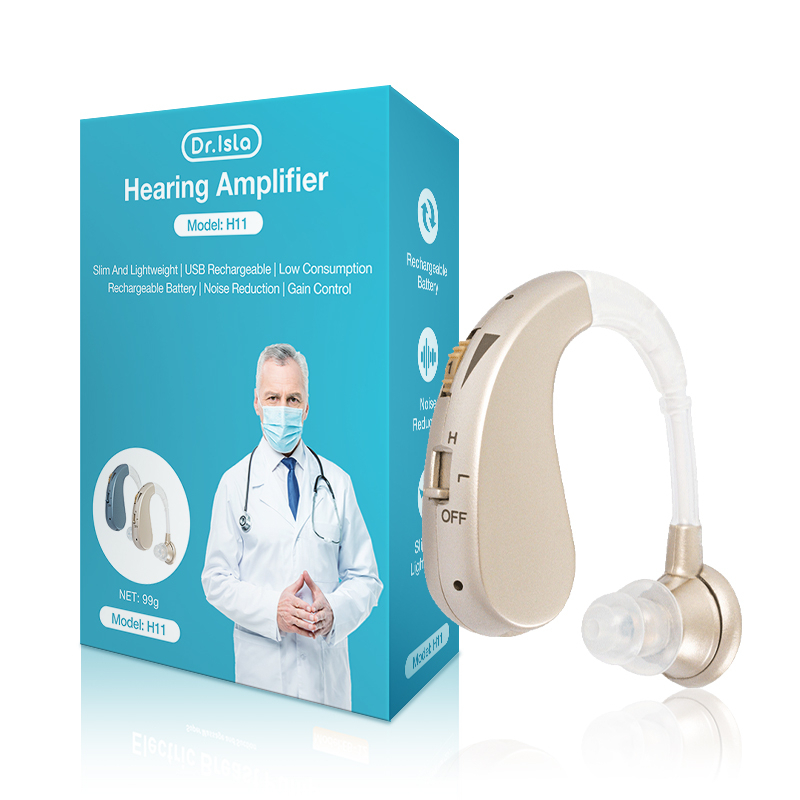 Alat Bantu Dengar Dr.isla H11 Portable untuk Lansia dengan 4 Level Volume & Noise Foto 6