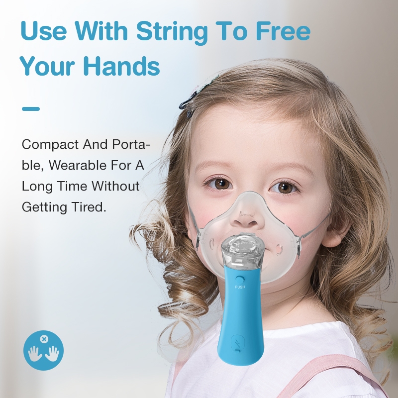 Dr.isla Nebulizer Portable Mesh N9 USB Rechargeable dengan 4 Masker Dewasa dan Anak Foto 2