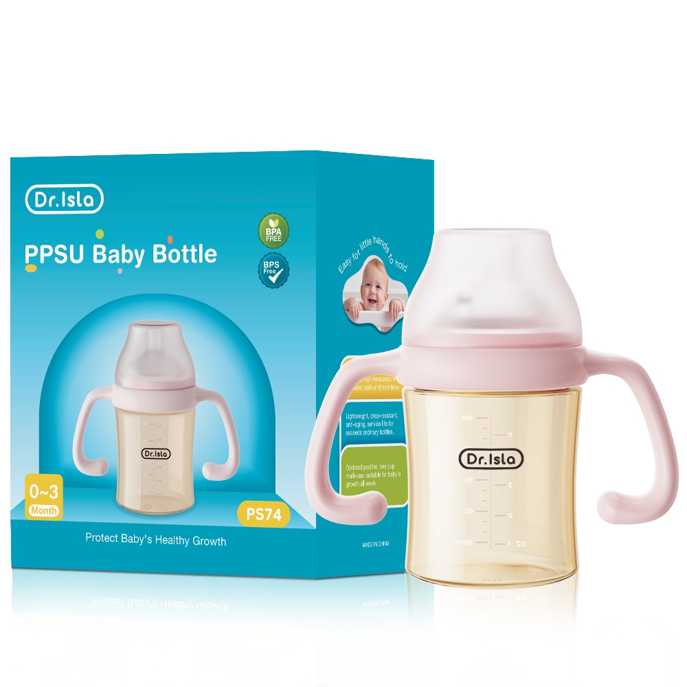 Botol Susu Bayi Dr.isla PS74 PPSU Dot Miring Indicator Suhu 160ml 240ml 330ml Foto 6
