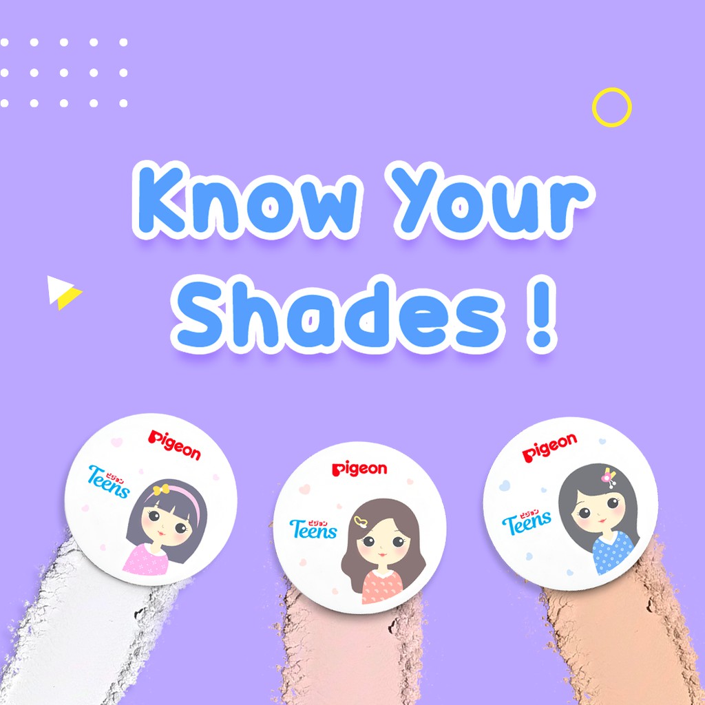 PIGEON TEENS Compact Powder Sand 14Gr Bedak Padat Remaja UV Protection Foto 3