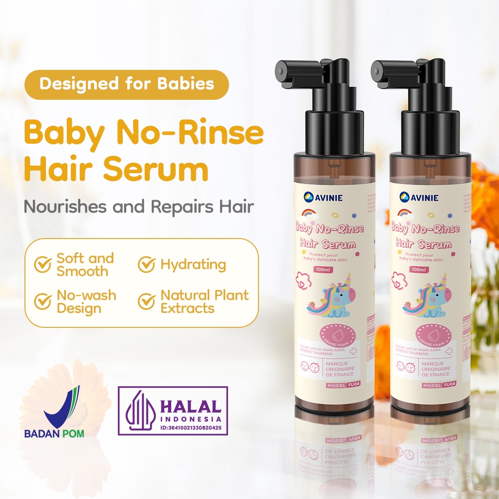 Avinie Hair Lotion Bayi No Rinse 100ml Ekstrak Botani Bebas Alkohol FU04