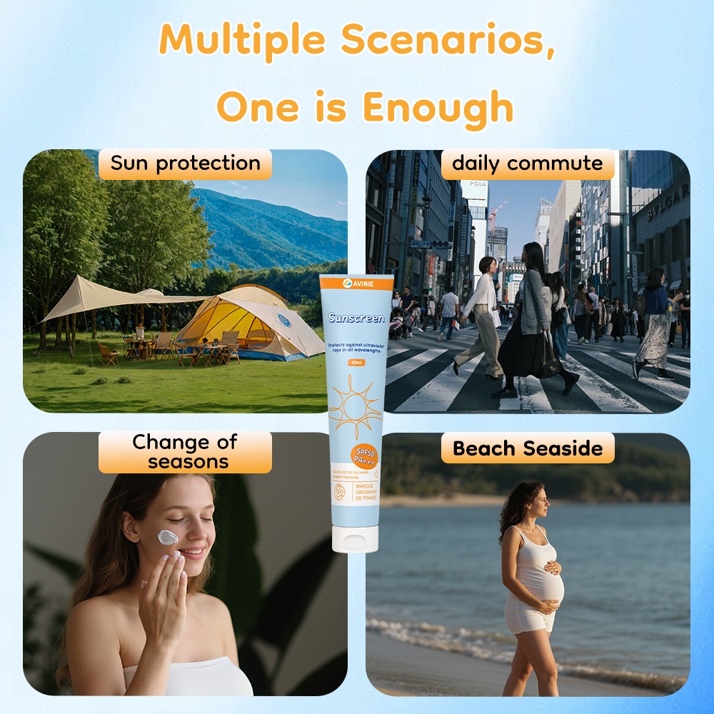 Sunscreen AVINIE SPF 50 PA++++ Physical Non-Comedogenic untuk Ibu Hamil Menyusui Foto 7