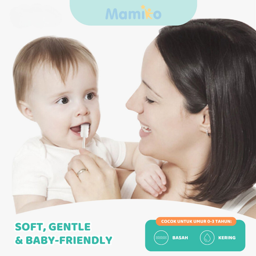 Mamiko Baby Oral Cleaner KUB 30 PCS Pembersih Lidah Gusi Bayi 0-3 Tahun Foto 4