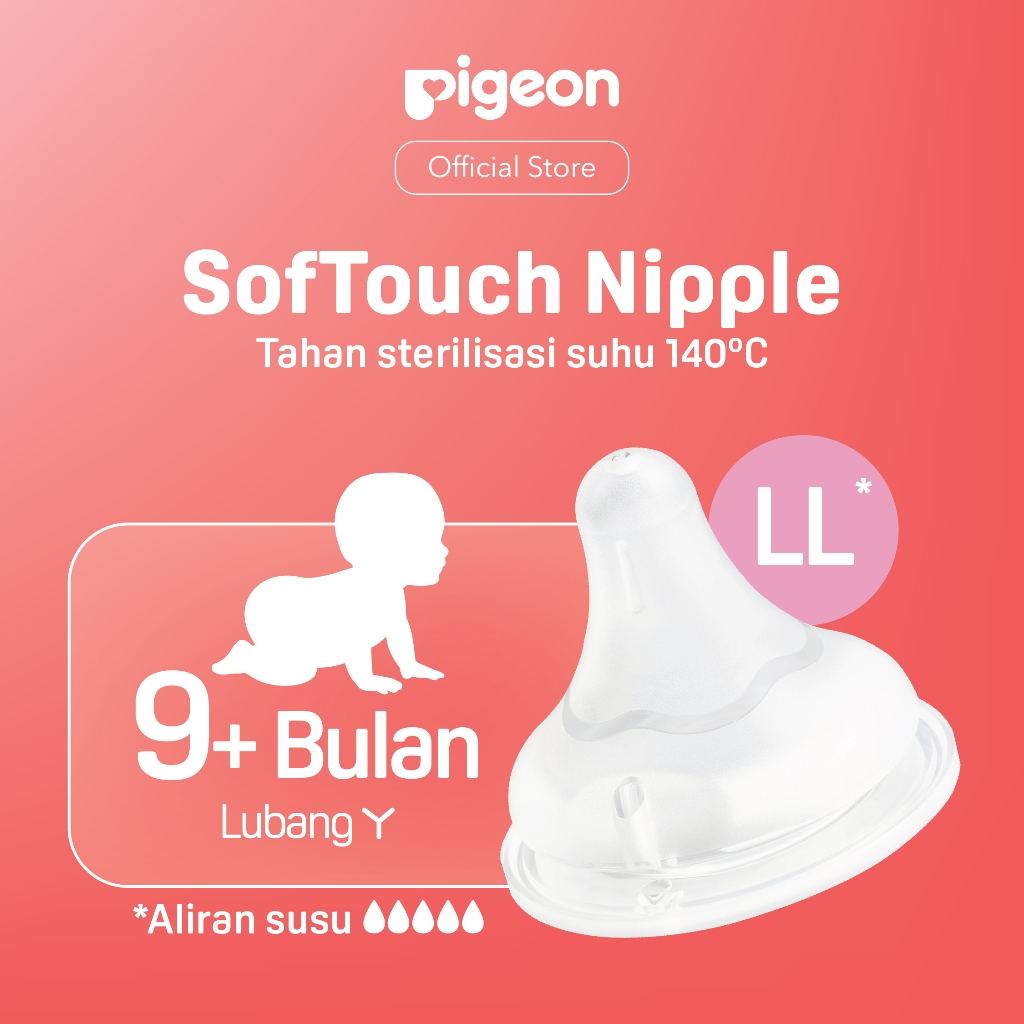 Dot Bayi Pigeon SofTouch Wide Neck 3pcs Blister Original Anti Kolik AVS Silikon Food Foto 4
