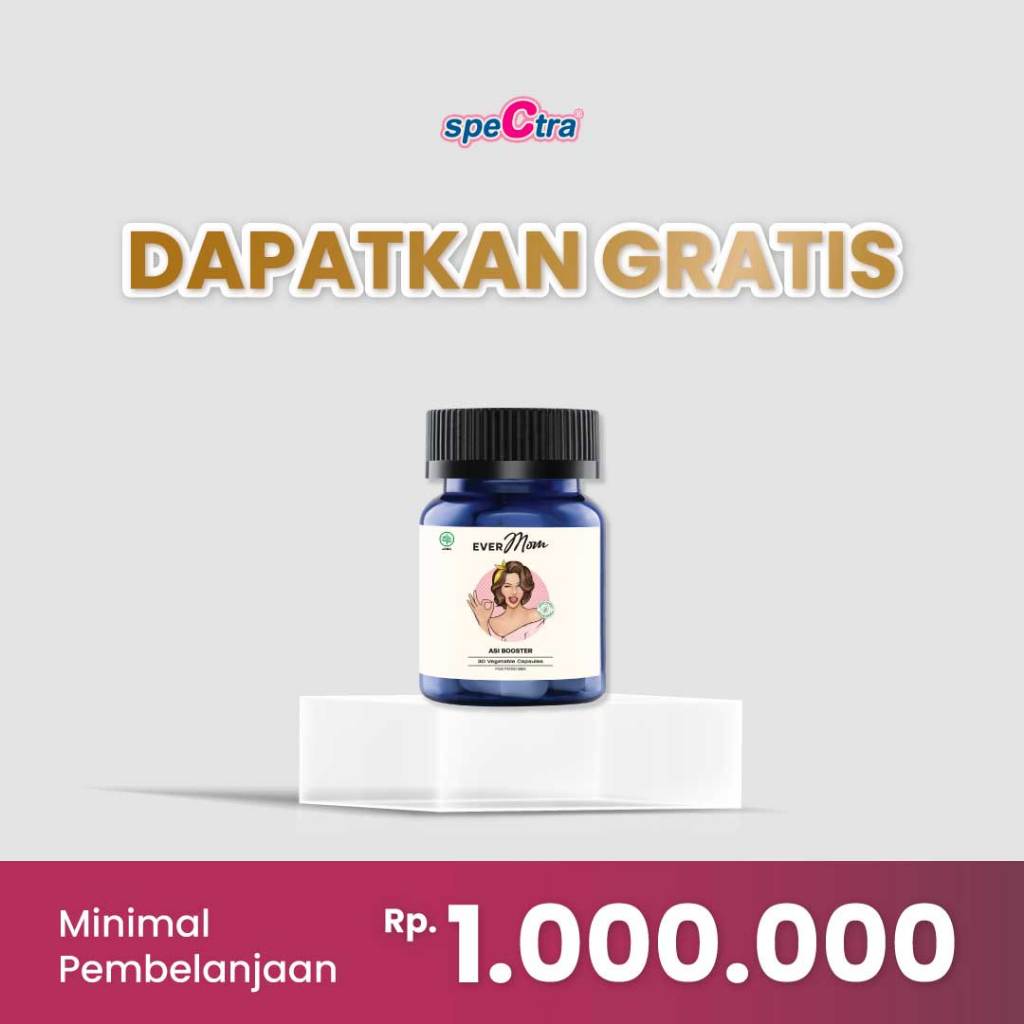 Evermom ASI Booster Suplemen Pelancar ASI Halal Vegan Kapsul 100g