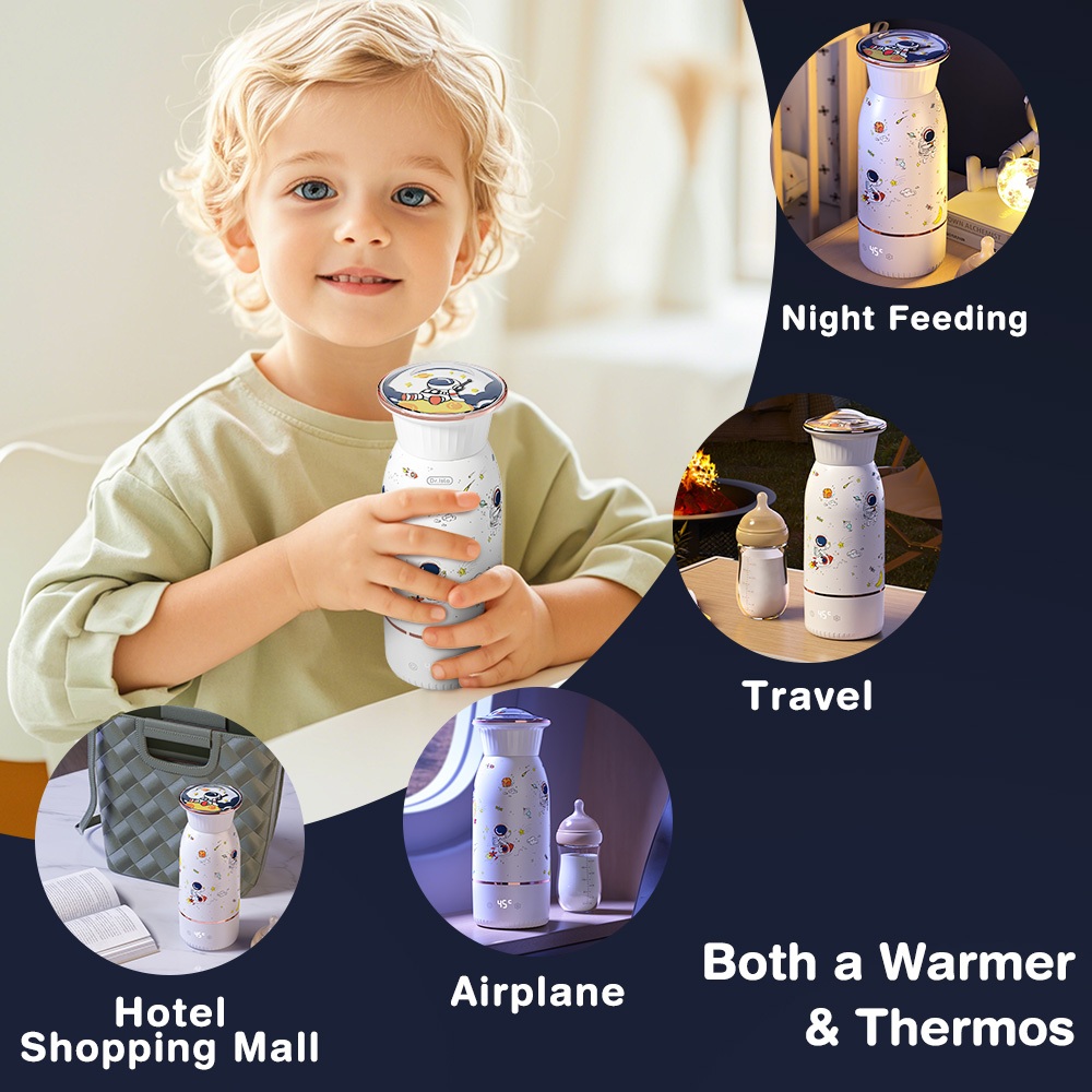 Dr.isla Penghangat Asi Wireless N39 Portable 500ML Kontrol Suhu 40-55°C Baterai Tahan Lama Foto 3