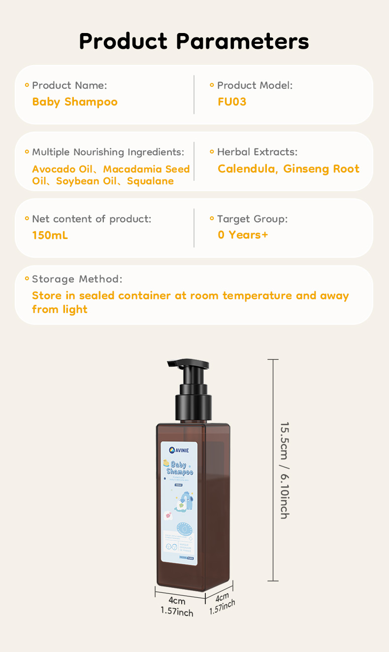 Shampoo Bayi Avinie Calendula Micro-biome Technology 150ML Formula Bebas SLS & Alkohol Foto 7