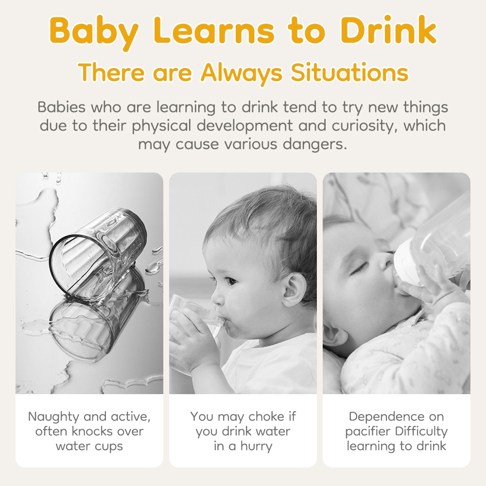 Dr.isla Botol Minum Bayi Anti Tumpah 280ml BPA Free Katup Silikon 360° Tahan Bocor Foto 2