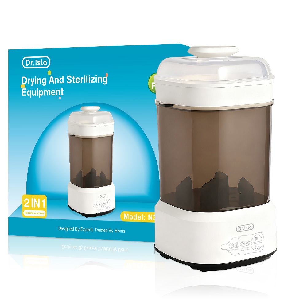 Sterilizer & Pengering Botol Bayi Dr.Isla N36 Kapasitas Besar 4 Botol Food Grade Foto 7