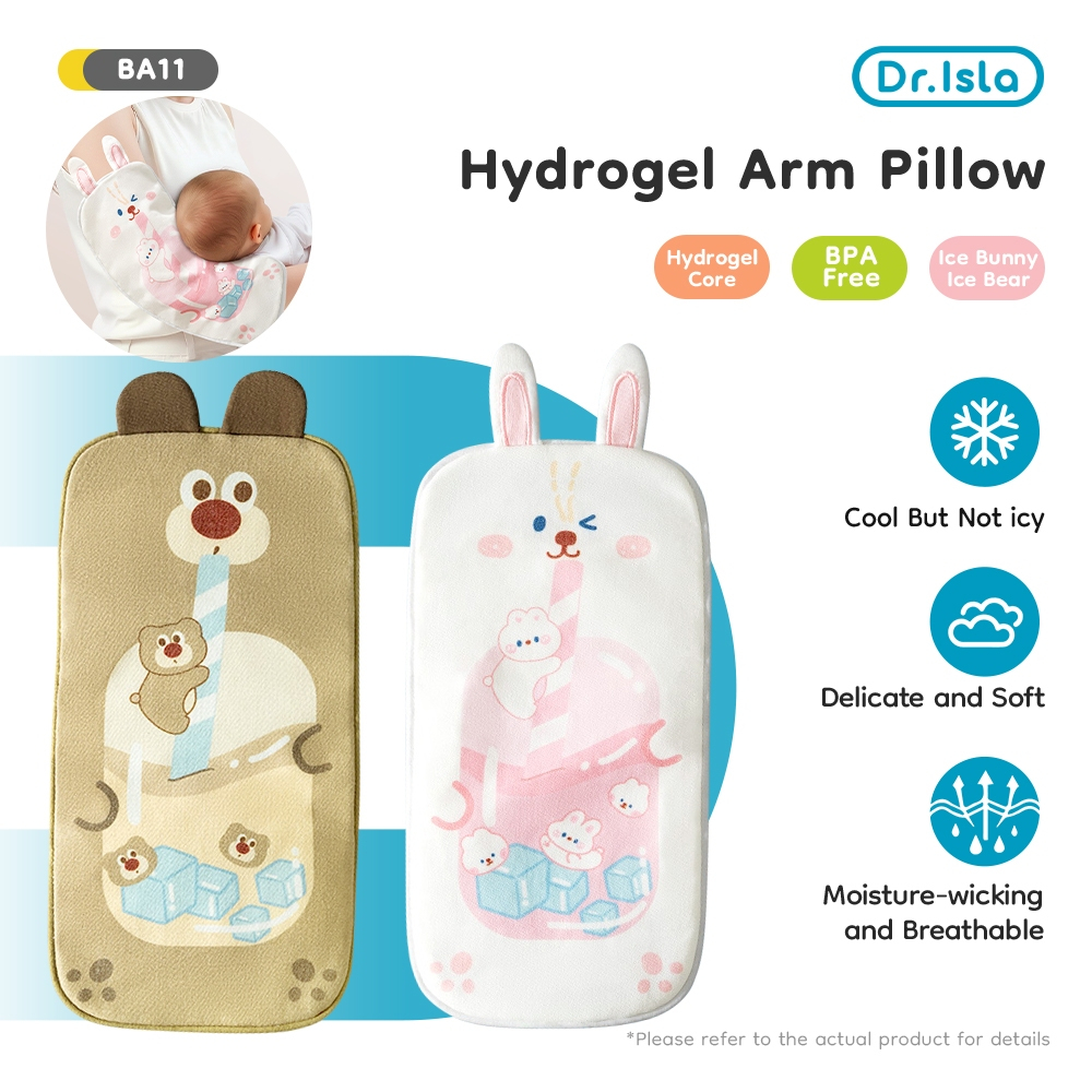 Dr.isla Bantal Menyusui Bayi Dingin BA11 Inti Hidrogel Gel Pendingin Alami