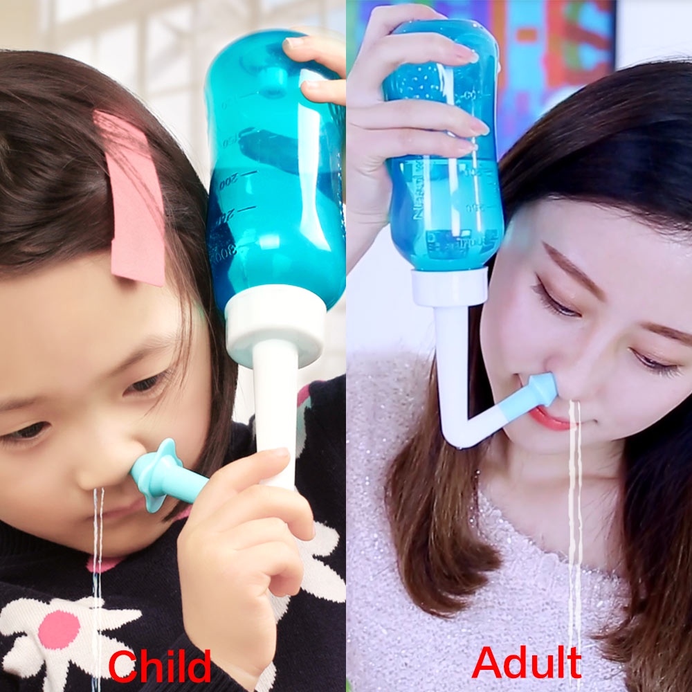 Dr.isla Pencuci Hidung Dewasa & Anak Portable 300ml YT300 dengan 10 Sachet Garam Foto 3