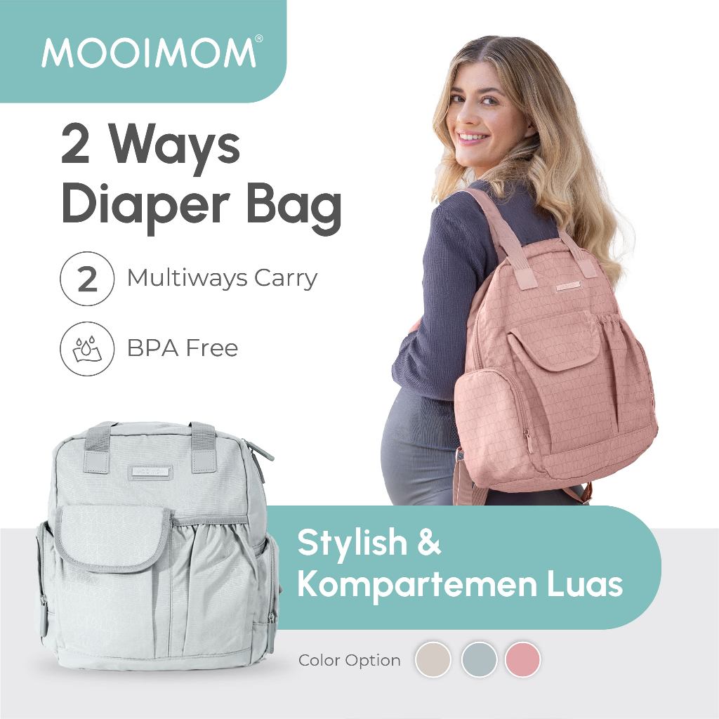 MOOIMOM Diaper Bag 2-Ways Backpack Foto 2