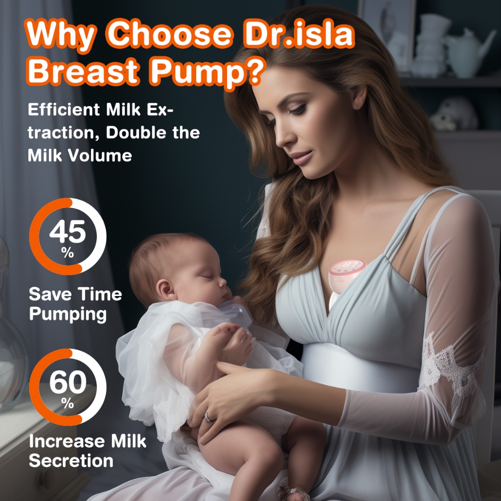 Pompa ASI Elektrik Dr.isla EB30 Handsfree Wireless Rechargeable dengan Lampu Malam BPA Free Foto 5