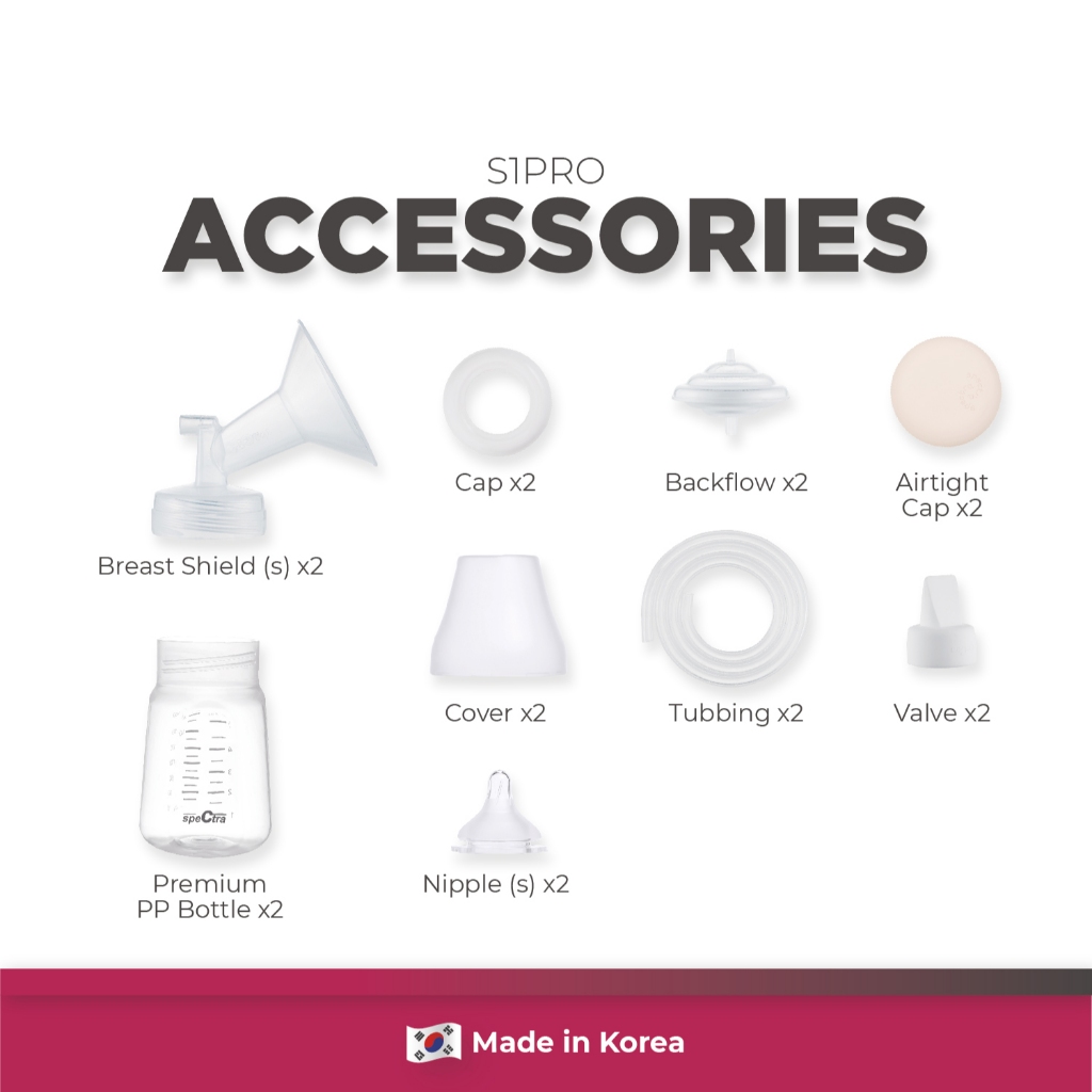 Spectra S1Pro Double Electric Breast Pump Pompa ASI Elektrik Ganda Portable Baterai Foto 5