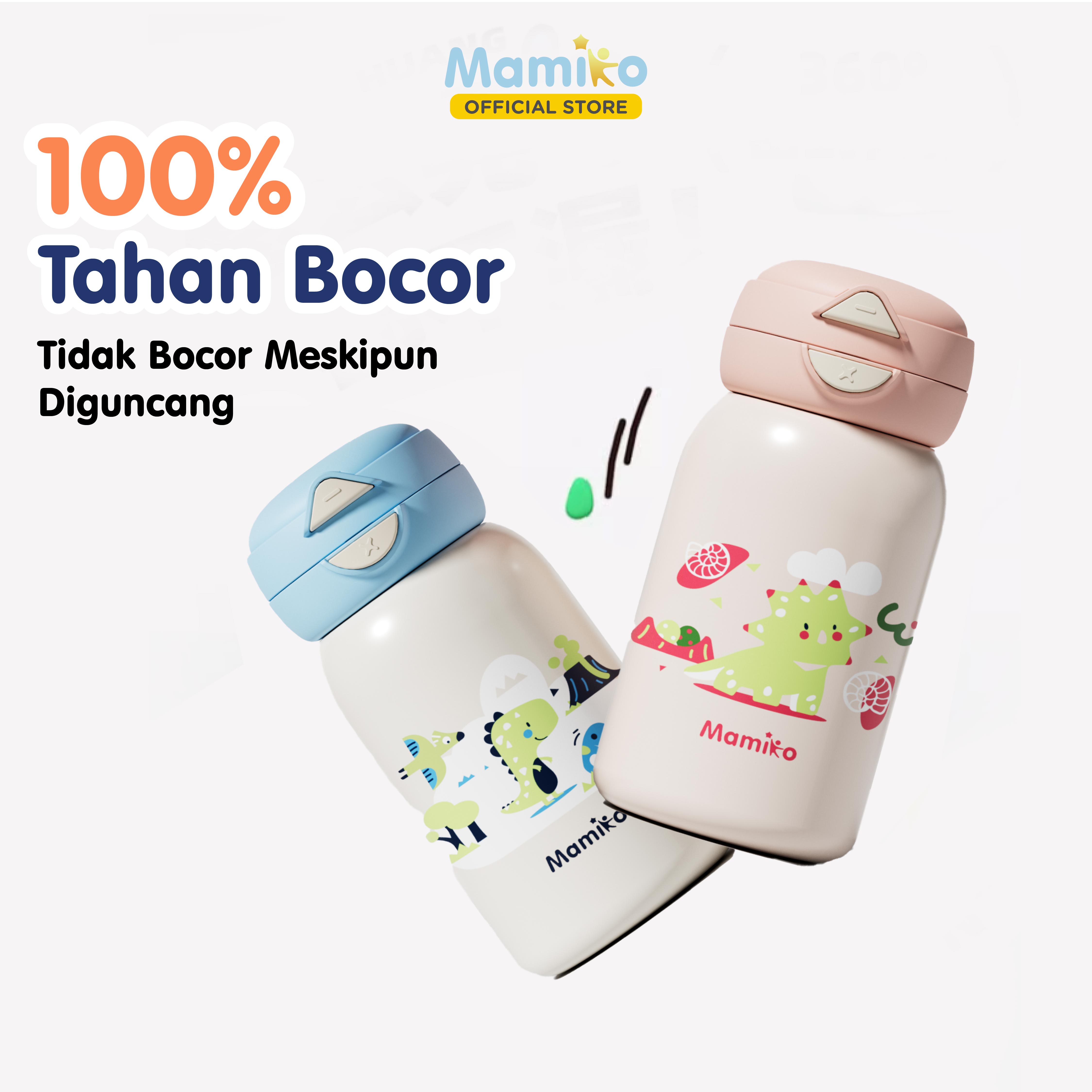 Botol Termos Mamiko Stainless Steel 316 550ml 2-in-1 Vakum Insulasi Sedotan & Teguk Foto 7