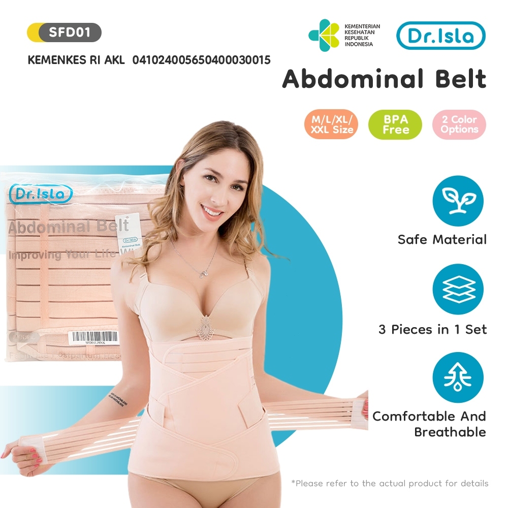 Korset Postpartum 3 in 1 Dr.isla SFD01 Adjustable Pelangsing Perut & Pinggang Foto 2