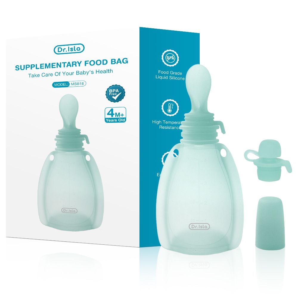 Kantong ASI Dr.Isla MSB18 Silicone Ziplock Reusable Tempat Makan Bayi Portable Foto 6