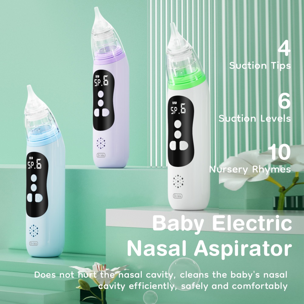 Dr.isla U94 Baby Nasal Aspirator Elektrik Sedot Ingus 6 Kecepatan USB Rechargeable Foto 2